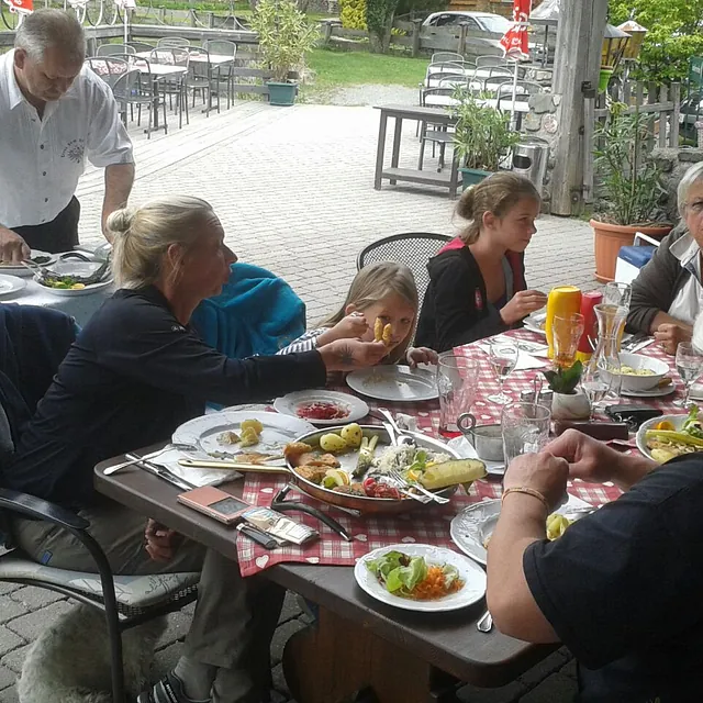 Gäste im Außenbereich